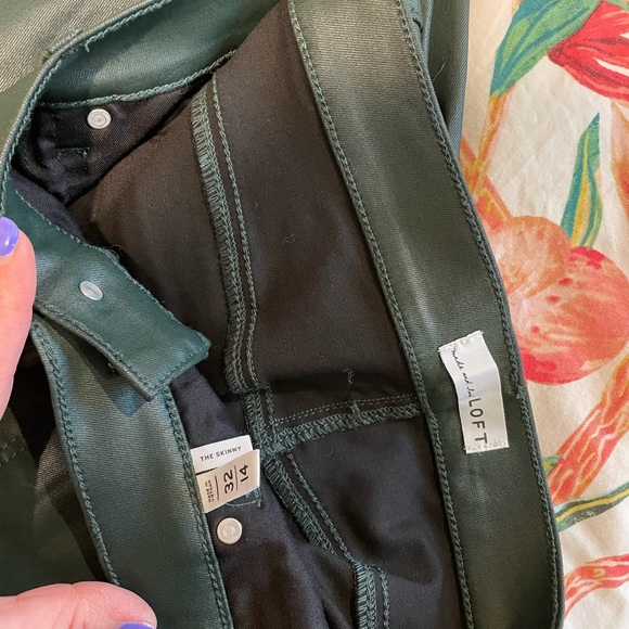 LOFT Coated Hugh Rise Skinny Jeans - Picture 3 of 3